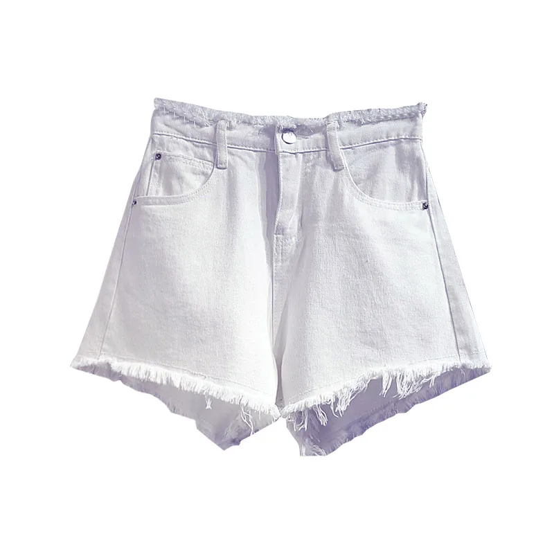 Summer y2k Denim Shorts Women's Clothing 2023 New Spring Korean Chic Large Size Waist Slim Wide Leg Hot Shorts Pants AC279