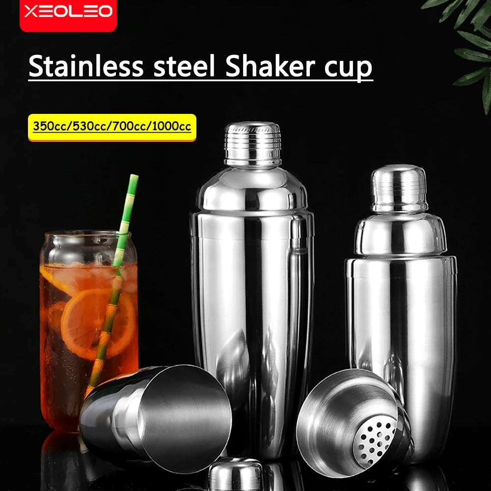 

Stainless steel shake cup Cocktail shaker shake pot Milk teapot 350cc/530cc/700cc/1000cc Boston Shaker cup Bar Tools