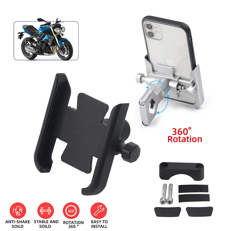 

For VESPA 125 VNA-TS PX80-200/PE/Lusso LX150 Universal Motorcycle Accessories Handlebar Mobile Phone Holder GPS Stand Bracket