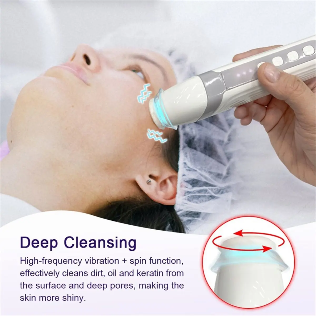 Портативный аппарат для очищения кожи лица CO2 Bubble Pen Aqua Skin SPA: массажер с CO2-капсулами, кислородный пузырьковый масса (art.: 3920dc9623b2b) - 3920dc9623b2b