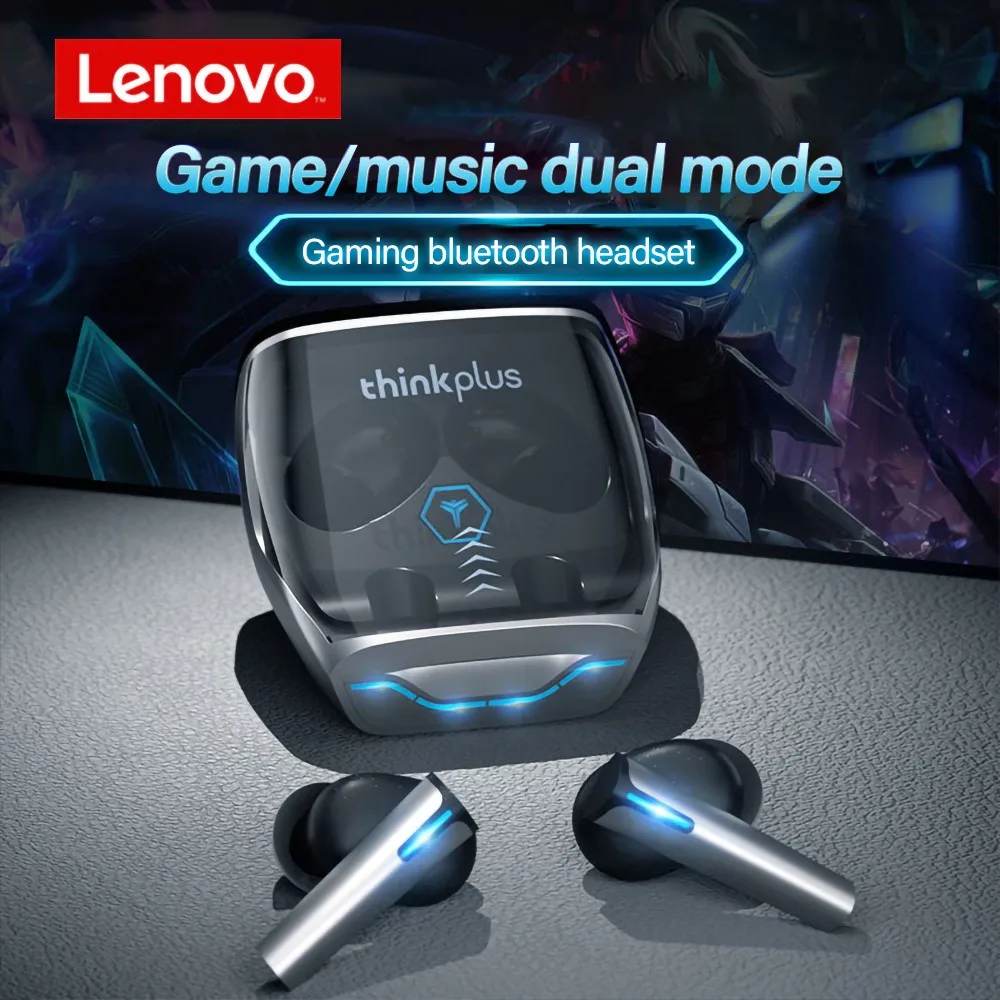 

100% New Original Lenovo XG02 Wireless BT5.0 Gaming Headphones In-ear Earbuds HiFi Sound Quality Game/Music Dual Mode Low Delay