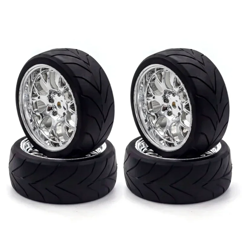 4 шт. 66 мм 1/10 дорожные шины и колесные диски 12 Шестигранная втулка для Redcat HPI Tamiya