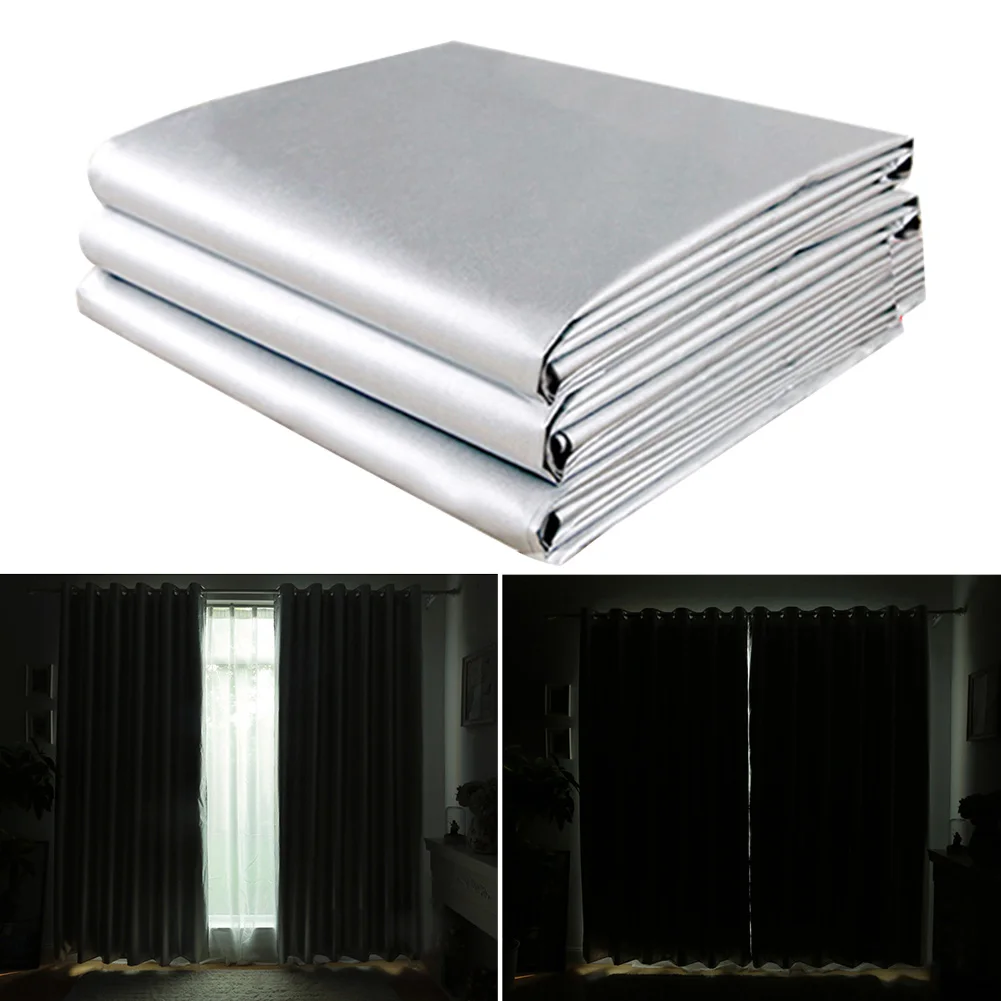 

For Bedroom Thickened Blackout Curtains Living Room Solid Thermal Insulated Home Office Hotel Rectangle With Hook Sun Protection