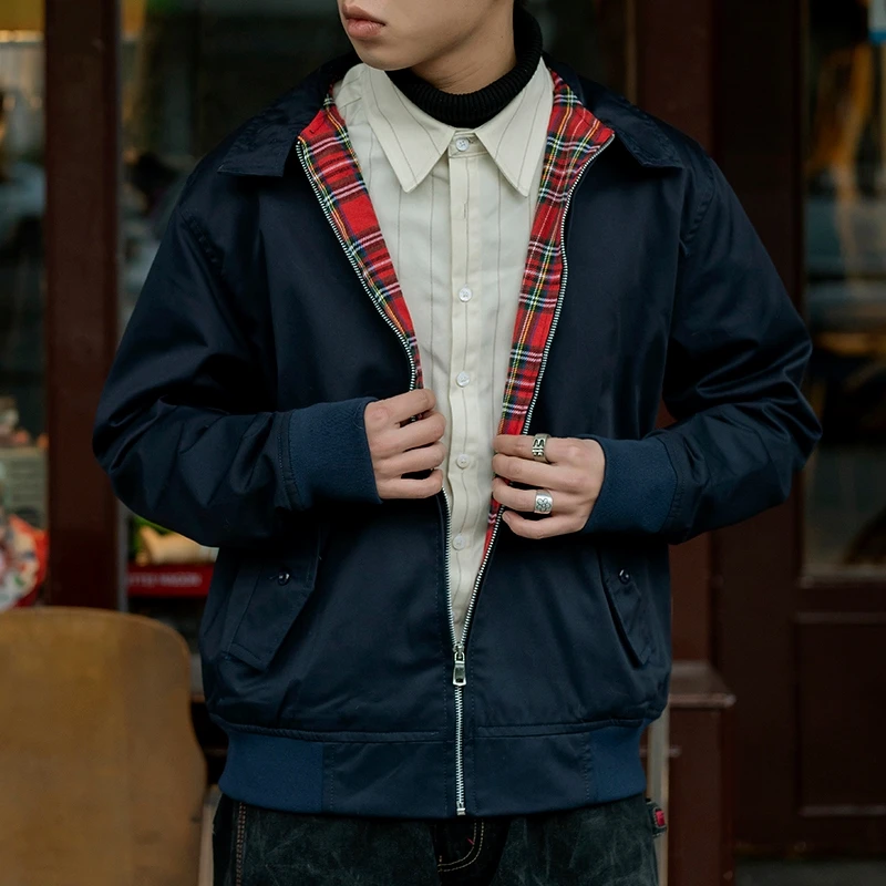 

Modified Retro Jackets Men Cotton Blend Spring Autumn Casual Jacket & Coat Classic British Style Loose Men's Clothing