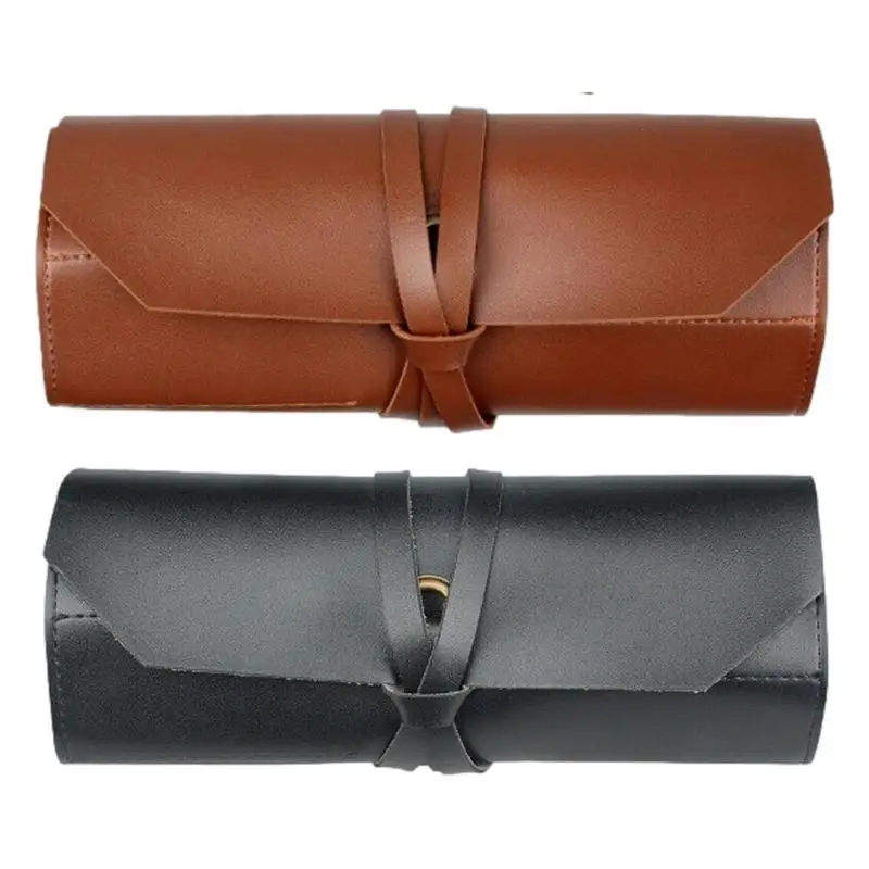 

Multi-Purpose Roll Organizer Leather Tool Roll Roll-up Tool Bags for Men Storage Pouch Organizer Vintage Tool Wrench Roll