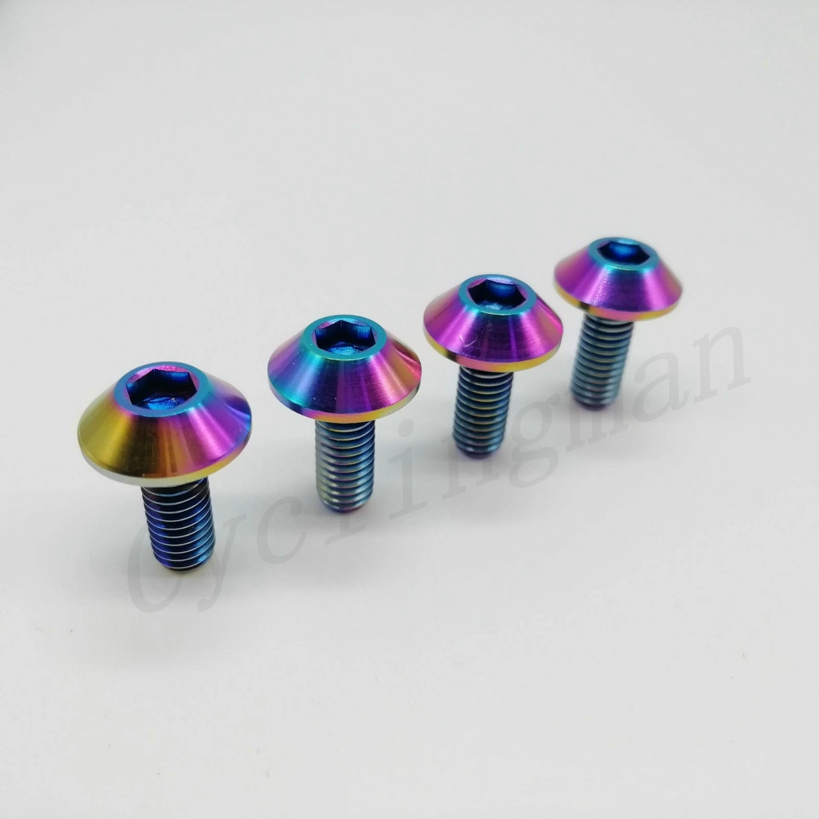 4 шт m6x12 мм M6x15 M6X20 m6x25 титановый велосипед мотоцикл шестигранник болт с головкой в