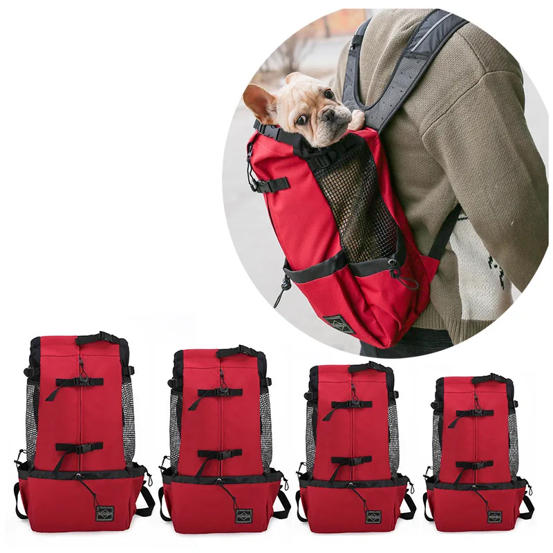 

Medium Sized Puppy Backpack Outdoor Travel Puppy Breathable Walking Pet Supplies Walking Bicycle Backpack Accessories