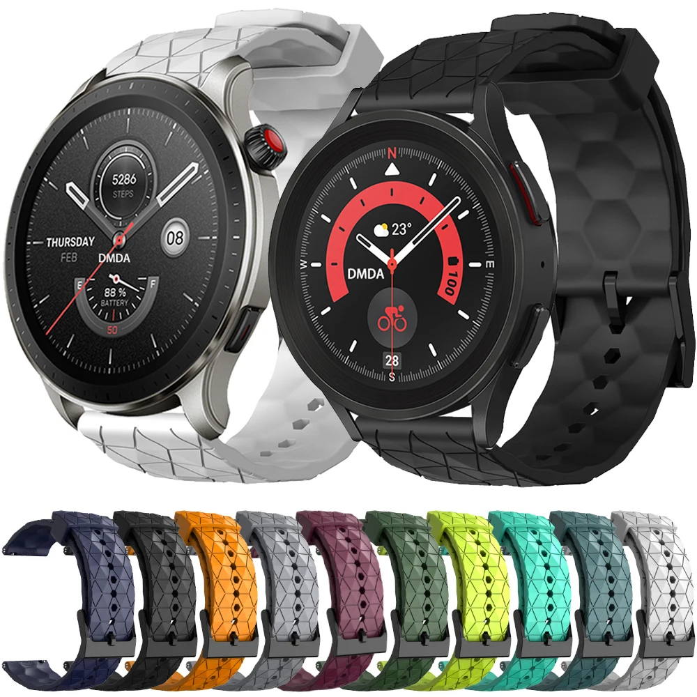 

Ремешок спортивный для Galaxy Watch/HUAWEI GT/Amazfit GTR GTS Bip/Garmin, силиконовый браслет, аксессуары 20 22 мм для Mi Watch S1 Pro