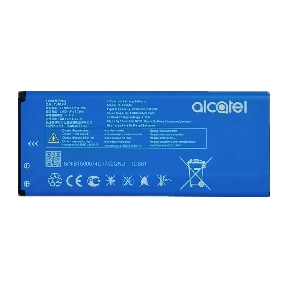 100% Оригинальный аккумулятор Tli015M7 TLi015M1 для Alcatel One Touch Pixi4 4034A PIXI 4 4034X 4034F 4034D телефона
