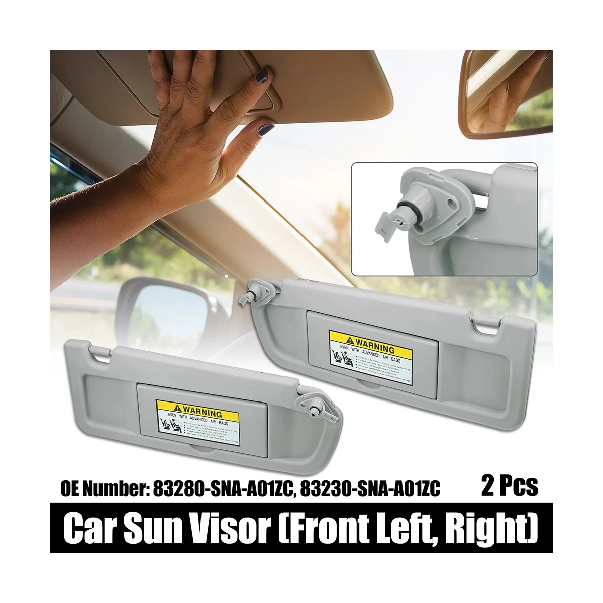Солнцезащитный козырек для автомобиля 83280-SNA-A01ZC 1 пара