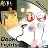 LED Eye Protection Book Night Light Adjustable Mini Clip-On Study Desk Lamp Battery Powered Flexible For Travel Bedroom Reading 1