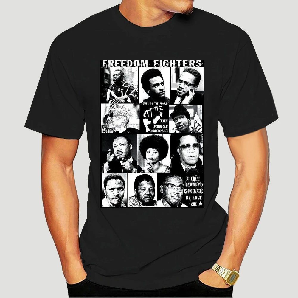 Black History Month T-Shirt Angela Davis Malcolm X Huey P Newton  Garvey 2777X