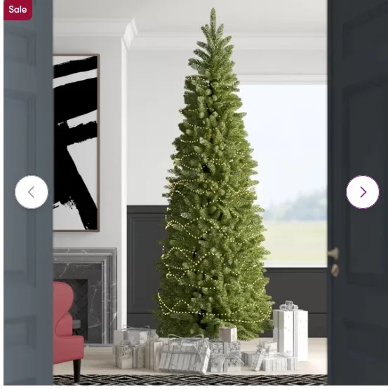 Искусственная рождественская елка Fraser для карандашей с предварительной