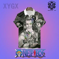 2022 newest one piece monkey d luffyroronoa zoro mens shirts summer casual anime mens clothing 3d printing quick dry hot