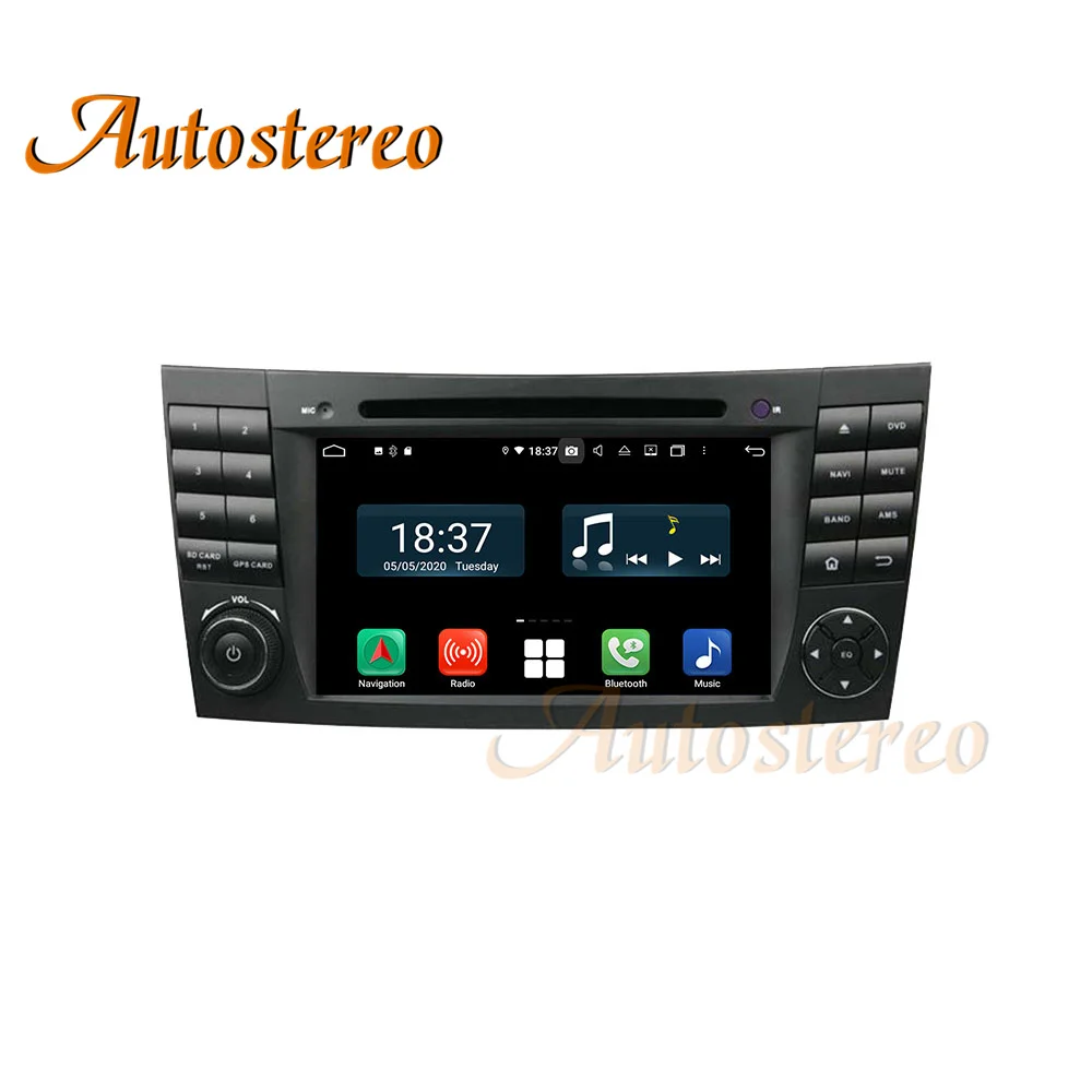 Android 13 128 ГБ Автомобильный радиоприемник Беспроводная Carplay GPS-навигация для Benz E-Class