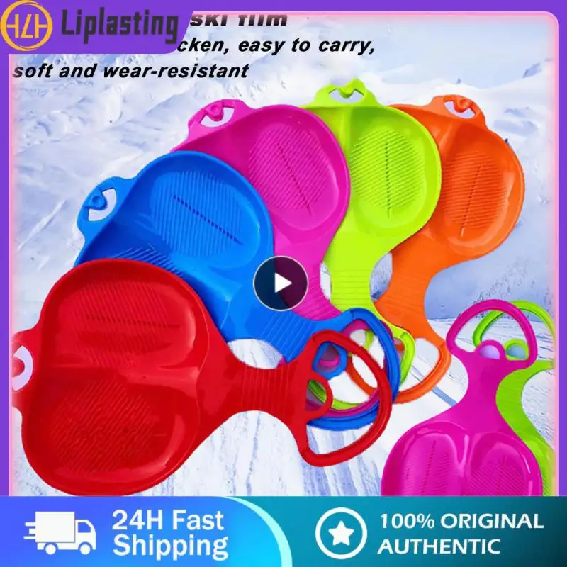 

Plastic Longer Ski Board Non-slip Snow Luge Oversized Handle Sledge Snow Equipment Thicker Sleigh Snow Slider