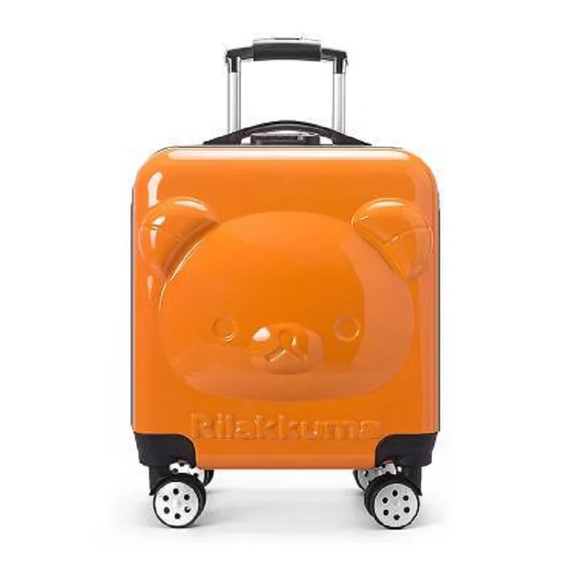 18 Inch Cartoon Cute Luggage Fashion 20 Inch Comfortable Trolley Bags Children Adult Travel Boarding Cases