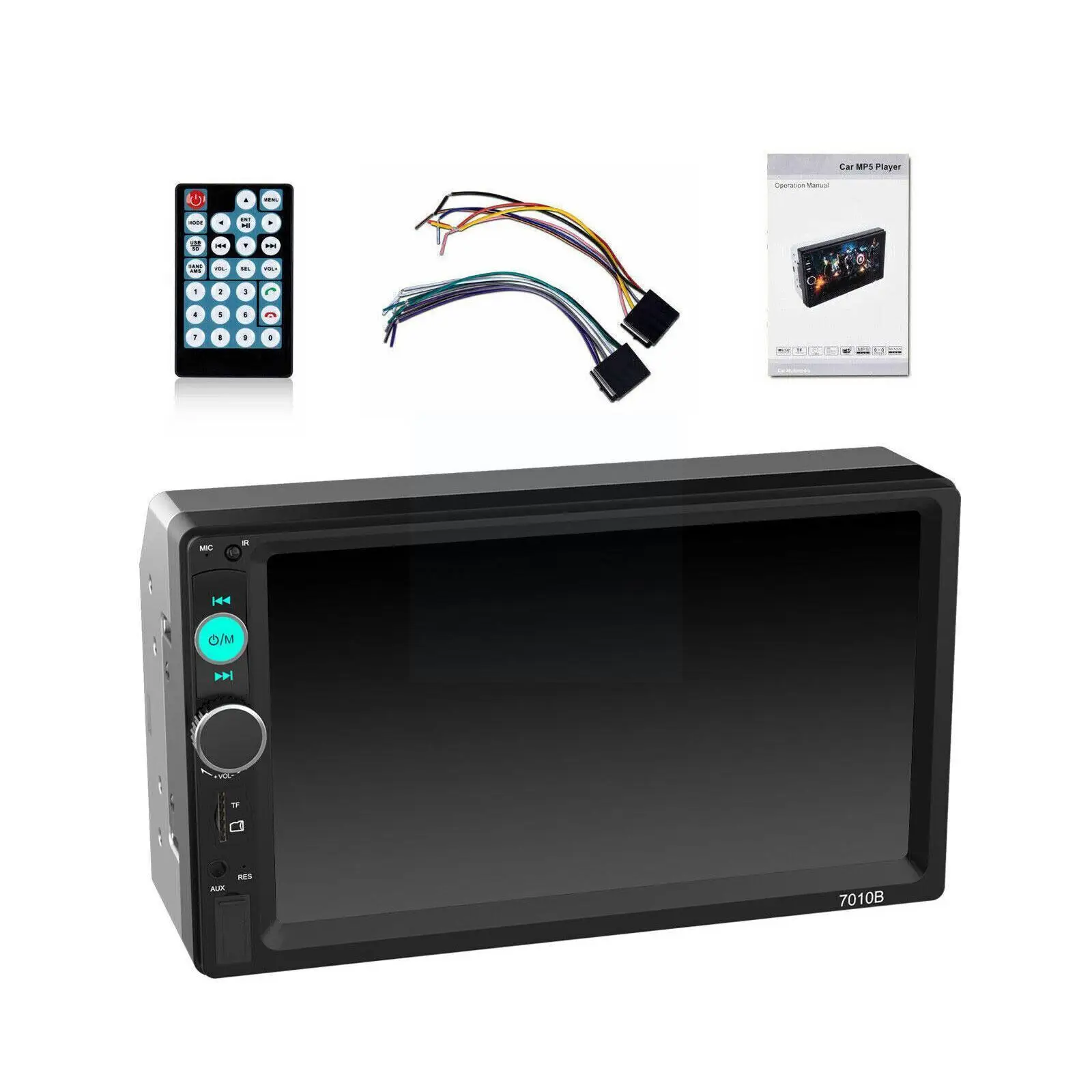 

7-дюймовый автомобильный радиоприемник, 1080P полноэкранный автомобильный мультимедийный плеер, двойной DIN Автомобильный USB Mp5 Стерео GPS система для парковки автомобиля C2L9