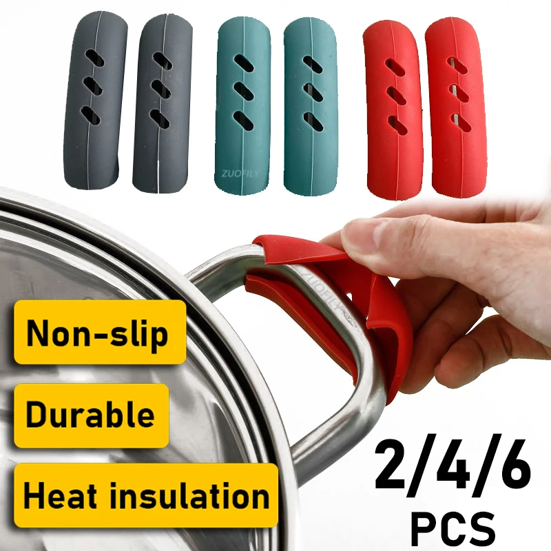 

2pcs/pack Heat Insulation Oven Mitt Glove Casserole Ear Pan Pot Holder Oven Grip Anti-hot Pot Clip Silicone Kitchen Accessories