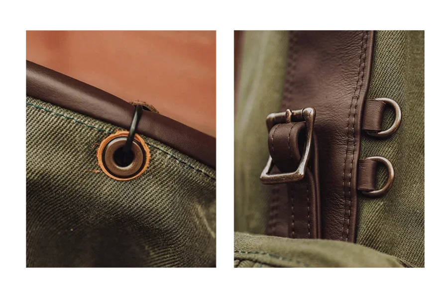 Античная кожаная и вощеная Холщовая Сумка для гольфа