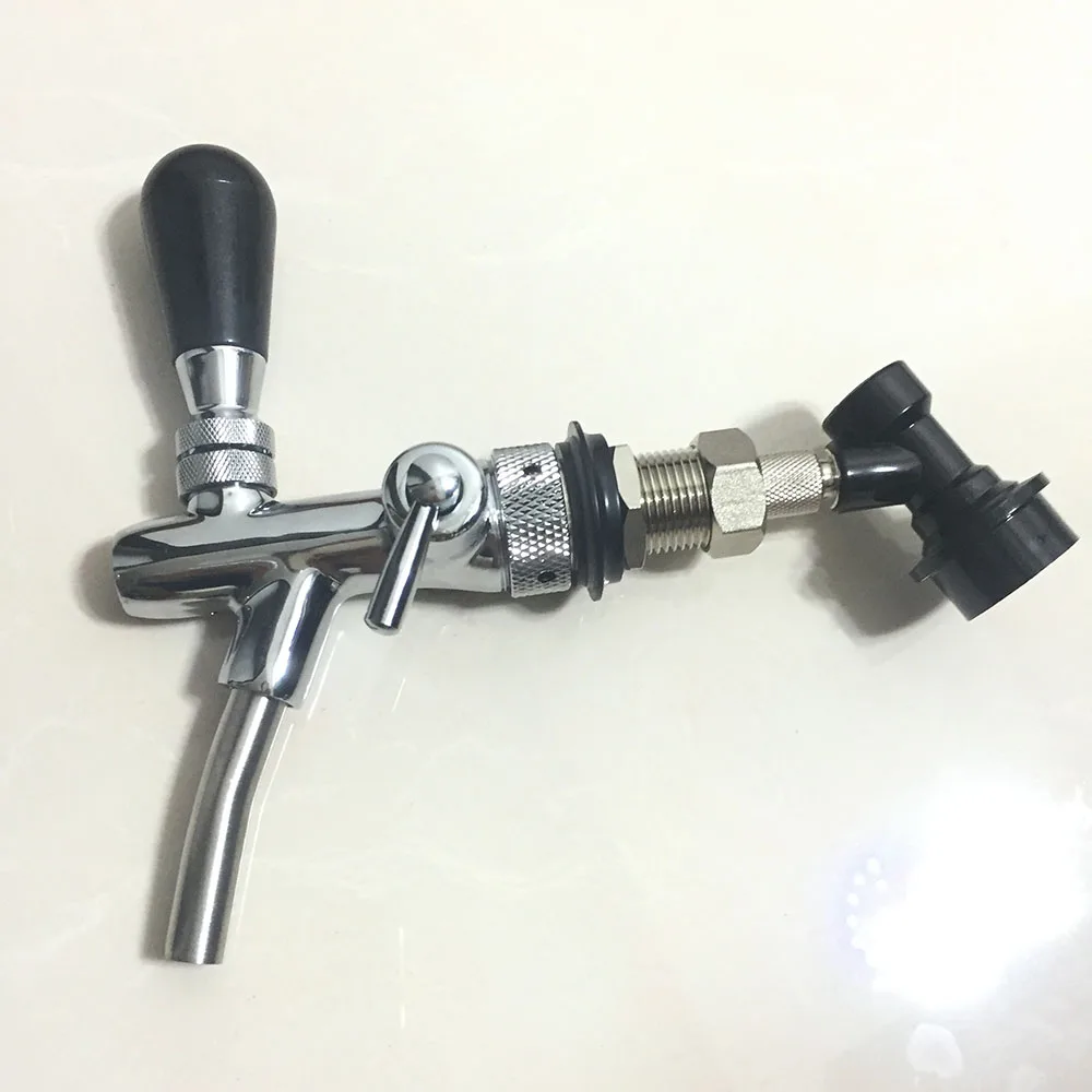 

Adjustable Beer Tap Faucet Keg Beer Homebrewing Tap with Ball Lock Liquid Disconnect for Bars Hotels Restaurants Home Brew