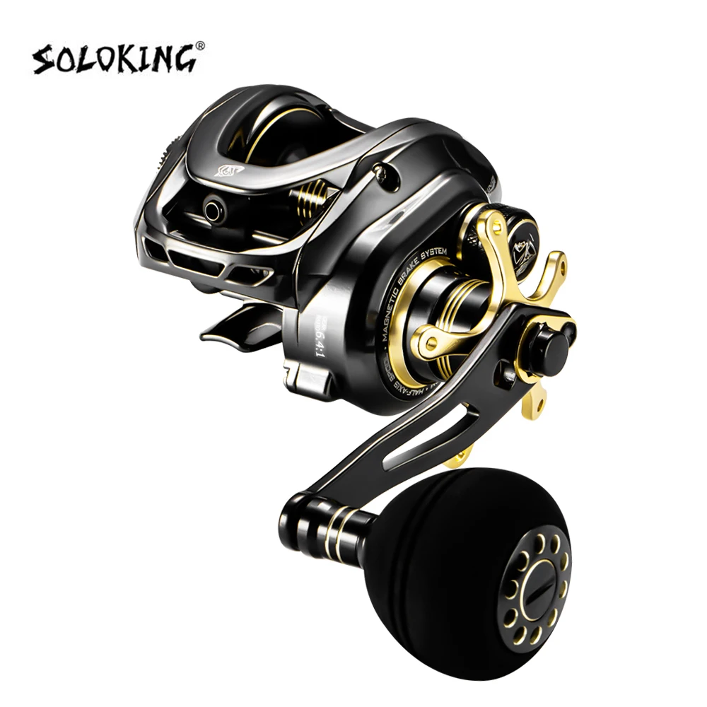 GKA300 Baitcasting Reel  Magnetic Brake System Fishing Reel 9.5KG/22LB Max Drag 9+1 BB 6.4 High Speed Drag Clicker Reel