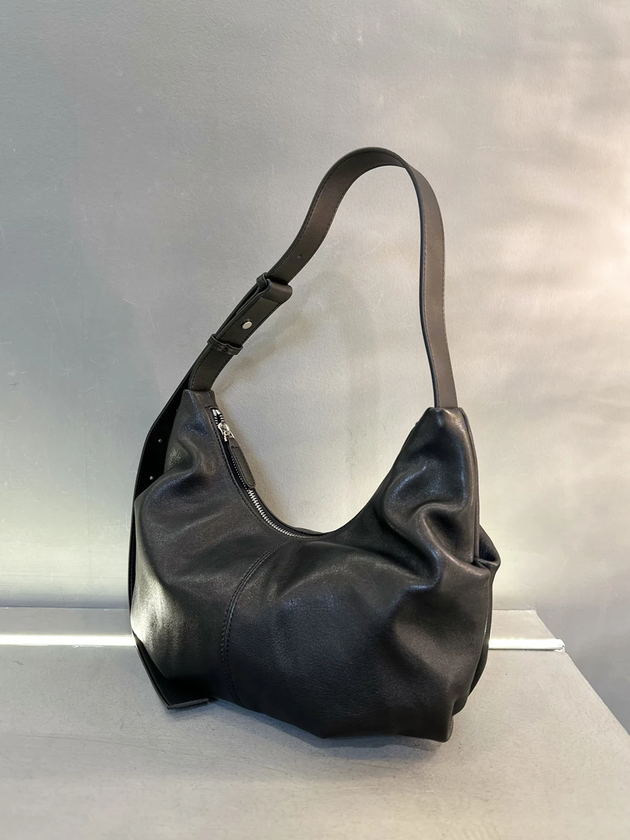 Цельнозерновая овчина дизайн корейская натуральная кожа круассан универсальная