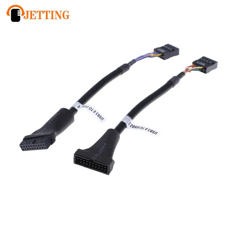 

USB 3,0 20-контактный разъем материнской платы к Usb 2,0 9-контактному адаптеру, конвертер кабеля, штекер, гнездо для компьютера, ПК, адаптер, шнур