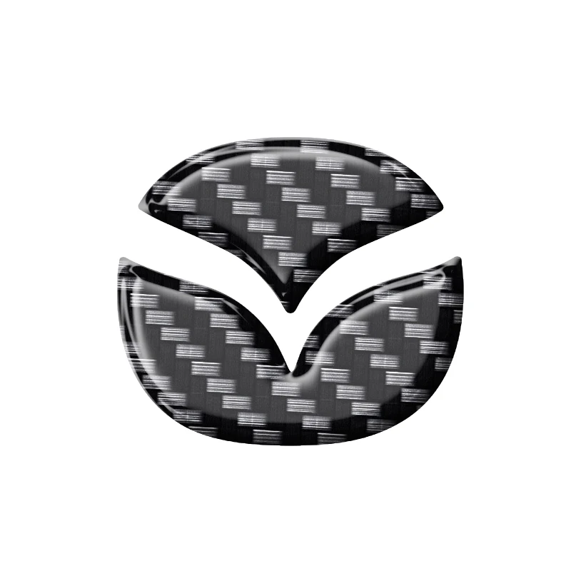 

Наклейки из углеродного волокна с логотипом, модифицированные автомобильные декоративные Стильные наклейки для Mazda Axela ATENZA чехол рулевого колеса автомобиля