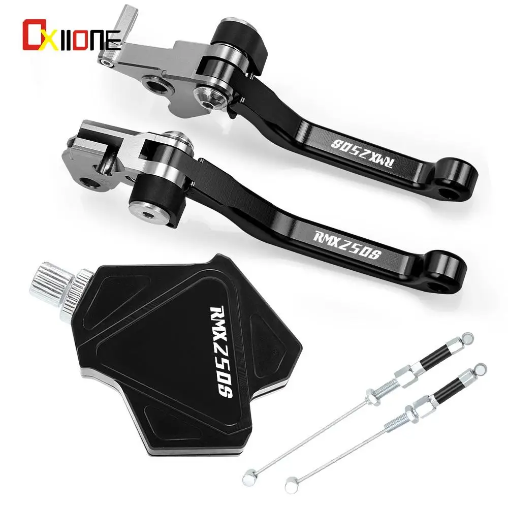 

For SUZUKI RMX250S 1993 1994 1995 Motocross Foldable Pivot Brake Clutch Levers Dirt Bike Stunt Clutch Easy Pull Cable System
