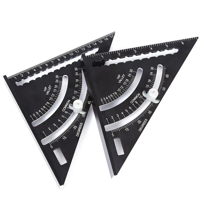

Adjustable 7inch Metric Triangle Ruler Squares Precise and Easy Angle Measurement for Carpentry Construction Precise