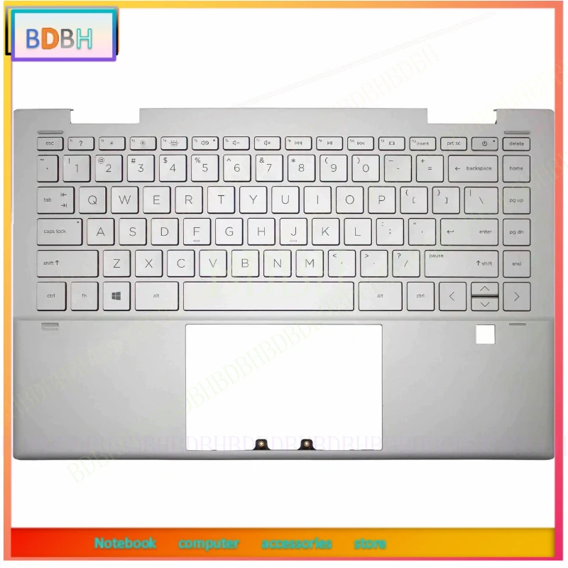 Фото Новый комплект для ноутбука Pavilion X360 14-DY 14M-DY TPN-W146: задняя крышка LCD, передняя рамка, палмрест, крышка клавиатуры, нижний корпус, серебристый цвет. №5