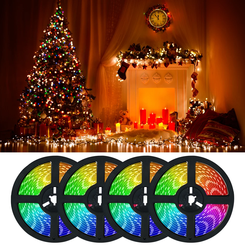 

Светодиодные ленты 5 м 10 м 15 м 20 М 5050 2835 RGB Светодиодная лента гибкая лента 12 В постоянного тока RGB Диодная лента TV декор для компьютера