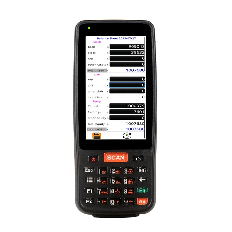 

Handheld android touch screen portable pda barcode scanner for supermarket