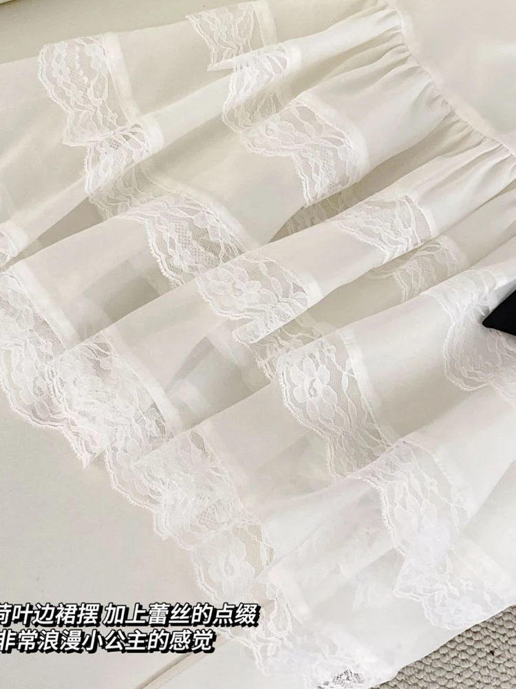 Женское белое кружевное роскошное платье винтажное мини-вечернее без рукавов с