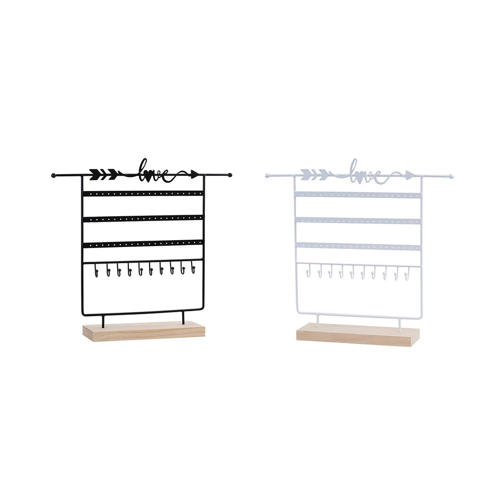 

Jewelry Storage Holder Multi-layer Ear Card Necklace Stand Earrings Bracelets Modern Style Rack Photo Props Vanity