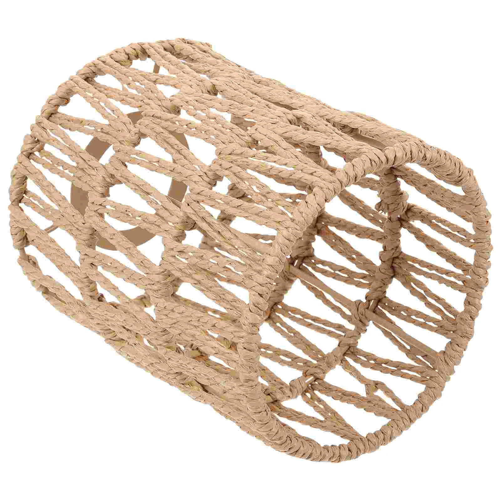 

New Chinese Style Ceiling Light Shades Vintage Lamp Paper Rope Cover Chandelier