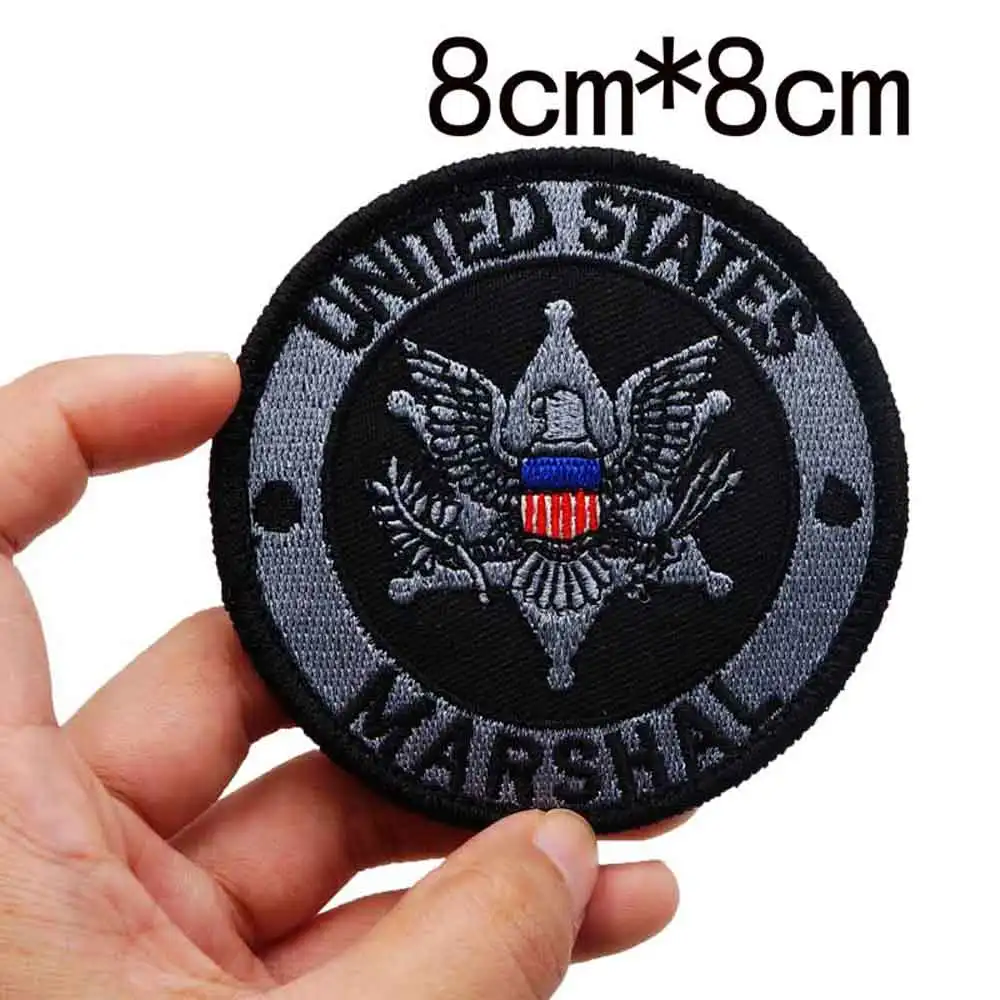 US MARSHAL tactical army Embroidered Patches Badge F1-20