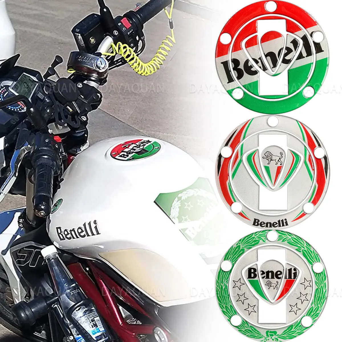 

3D Reflective Motorcycle Fuel Tank Pad Cap Decals Gas Cap Sticker For Benelli EN600 BJ600 BJ300 07-11 TNT899S BN600 400 250