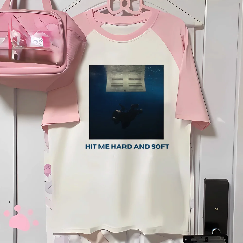 2024 Hit Me Hard And Soft Tour tshirt women 2000s Digital Pastel Pop Culture harajuku Breathable aesthetic Graphic