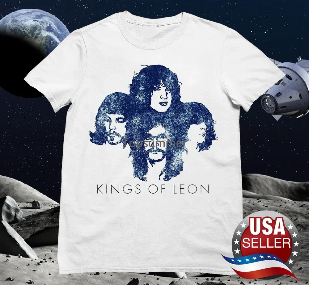 Белая хлопковая футболка унисекс с силуэтом королей Леона 2F1183