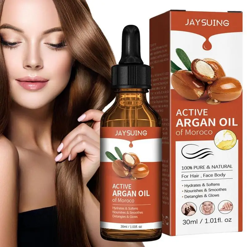 

Moroccan Argan Oil 30ml Hydrating Conditioner Smoothing Soft Repair Frizz Dry Damage Scalp Care Essential Oil For Hair Face/Body