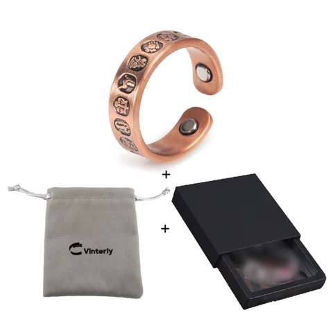 Vinterly медные магнитные кольца 12 знаков зодиака