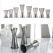 New Cocktail Bar Stainless Steel Jigger Double Spirit Measuring Cup For Home Bar Party Club Accessories Barware Tools