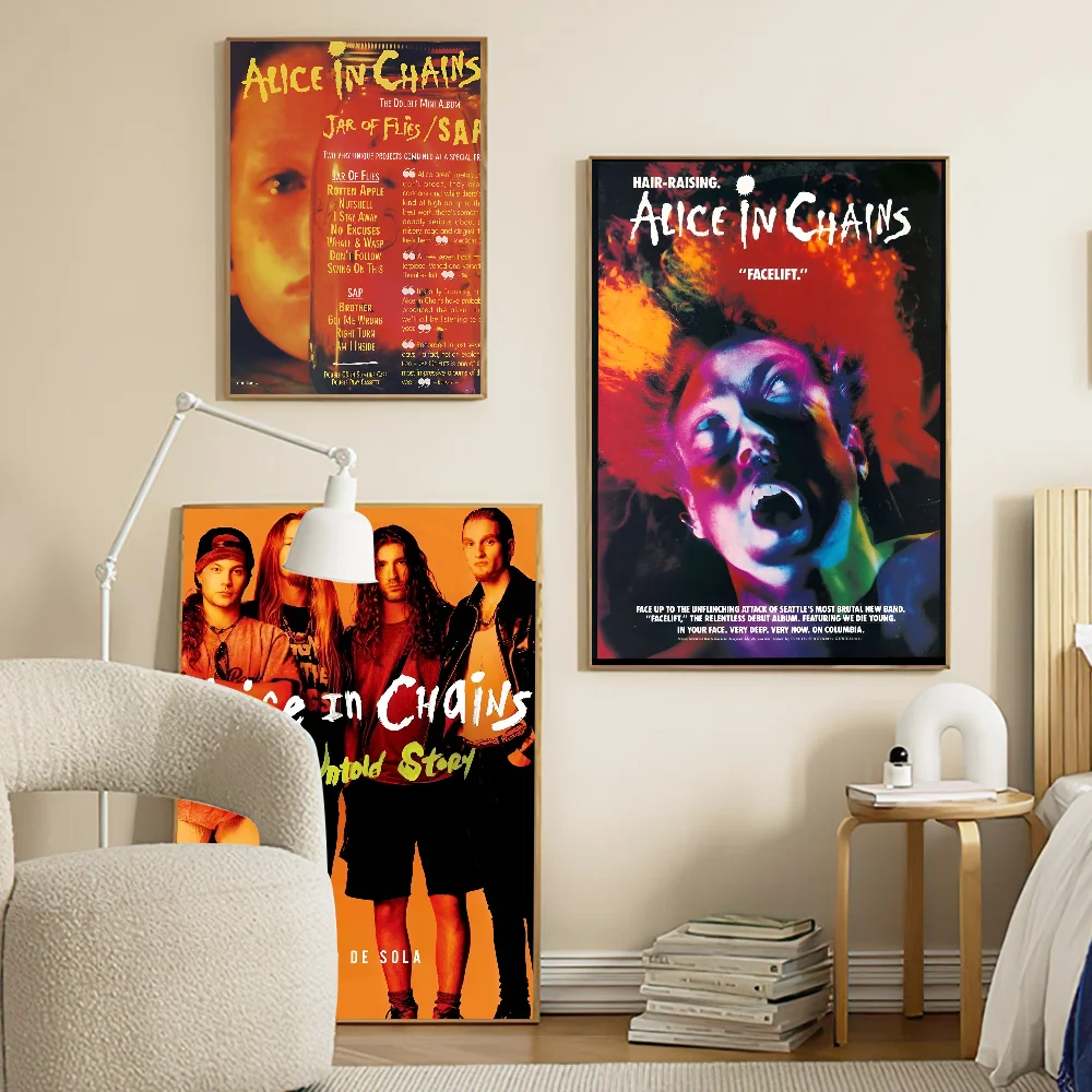 A-Alice I-In C-Chains хорошее качество принты и постеры водостойкая бумажная наклейка