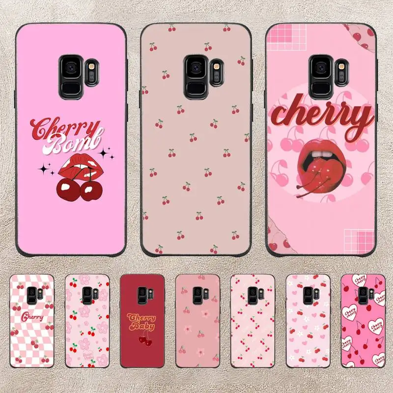 

Fruit Cherry Phone Case For Samsung Galaxy Plus S9 S20Plus S20ULTRA S10lite S225G S10 Note20ultra Case