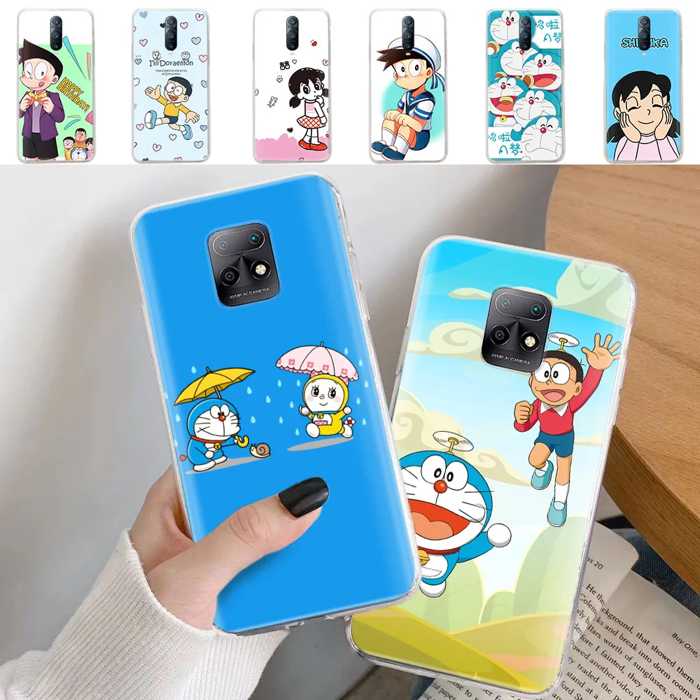 

Transparent Case for LG K11 Plus K12 Prime K22 K40 K40S K41S K51S K50S K52 K42 K62 K50 K30 Max Doraemon anime