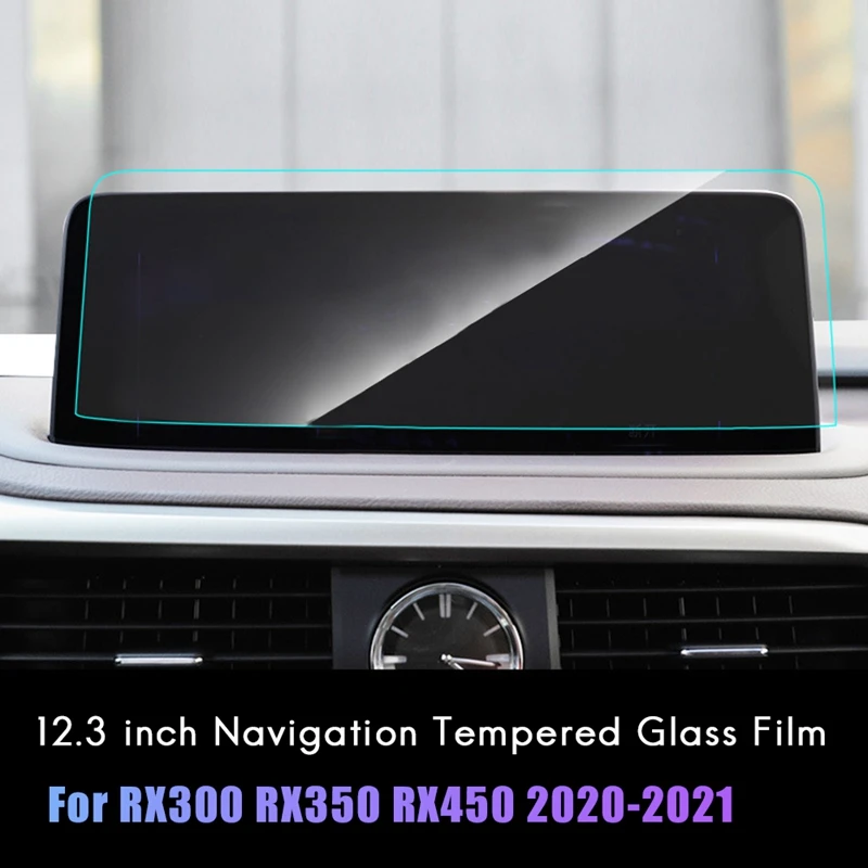 

Tempered Glass Film for 2020-2021 Lexus RX300 RX350 RX450 H F 12.3-Inch Car Radio GPS Navigation Touch Screen Protector