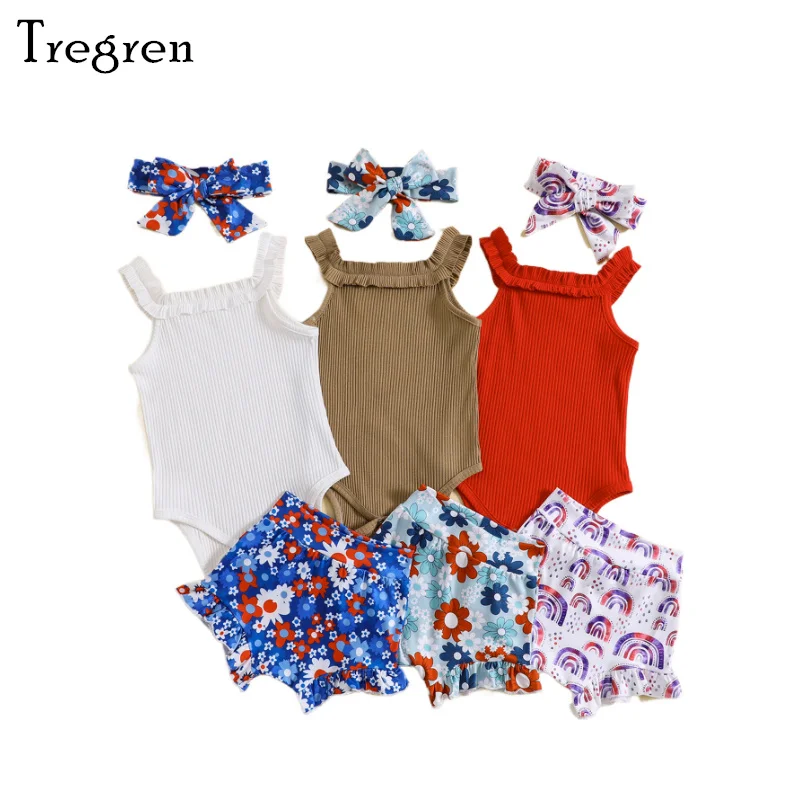 

Детский однотонный комбинезон с цветочным/радужным принтом, на возраст 0-18 месяцев