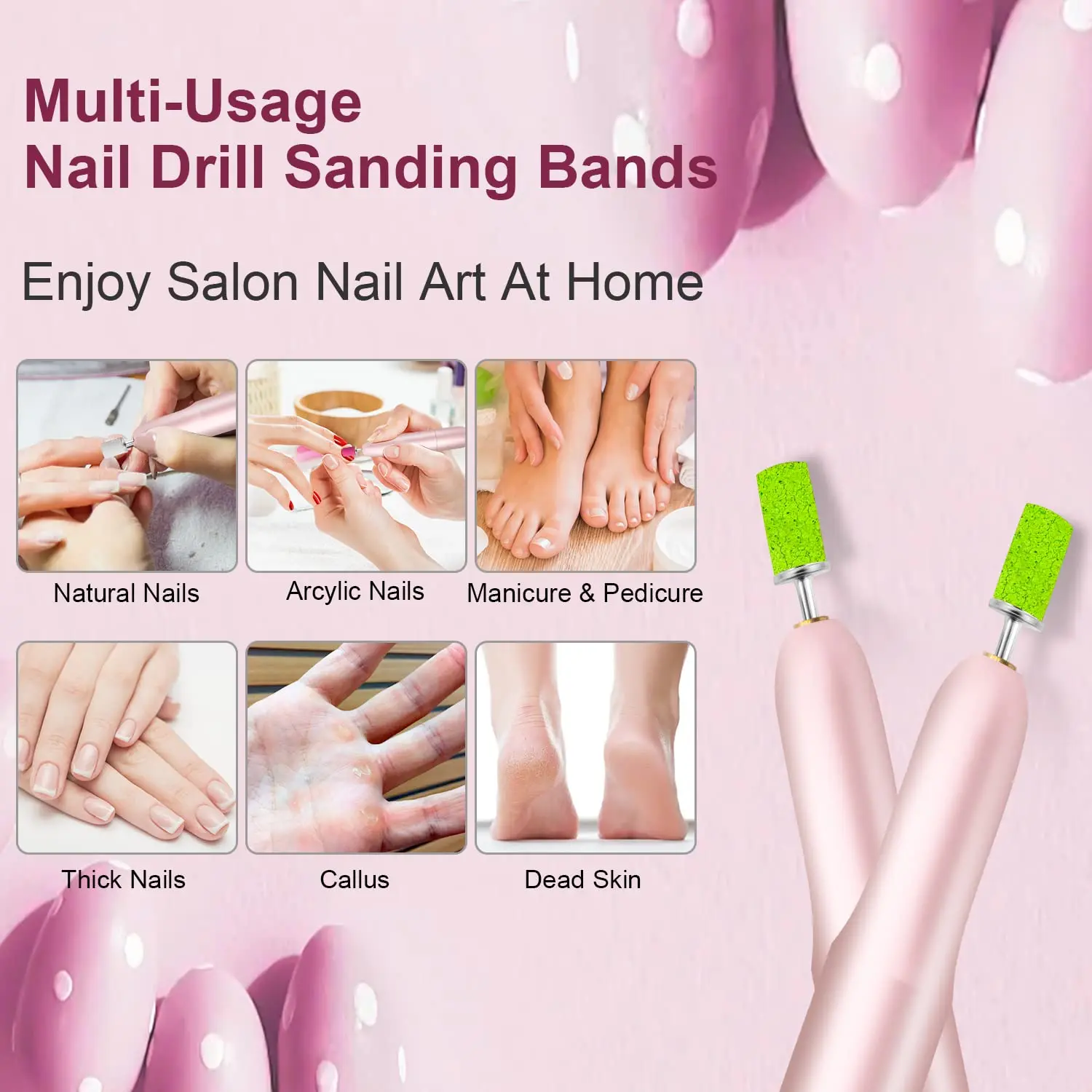 50 шт. фрезы для ногтей